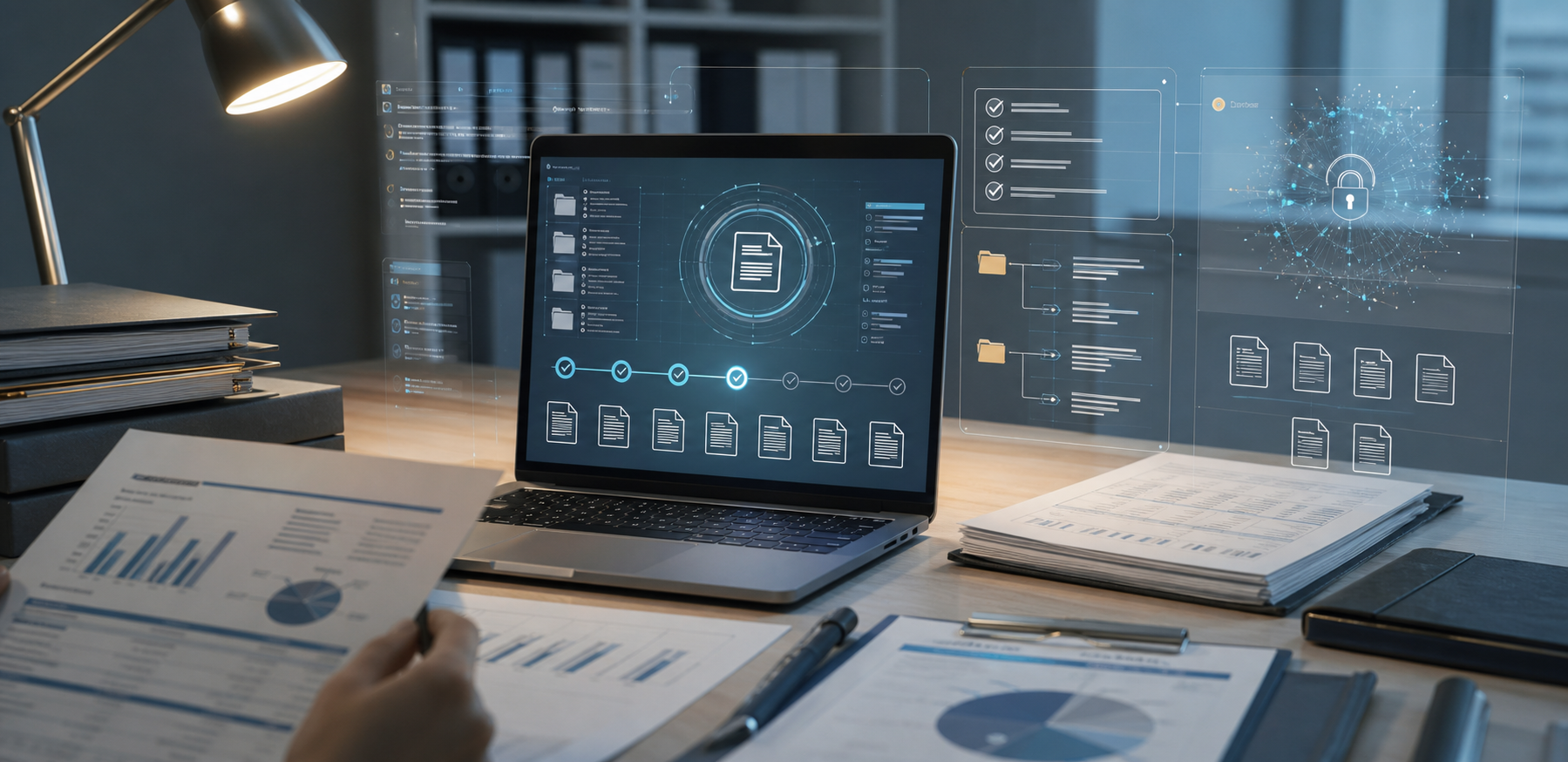 Compliance and audit evidence review workspace